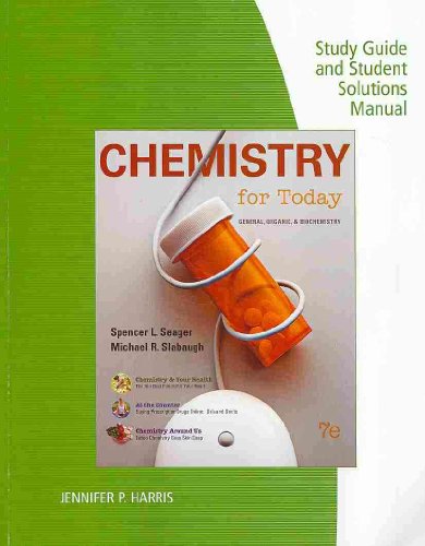Stock image for Study Guide with Solutions Manual for Chemistry for Today, 7th for sale by SecondSale