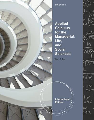 Beispielbild fr Applied Calculus for the Managerial, Life, and Social Sciences, International Edition zum Verkauf von Cambridge Rare Books