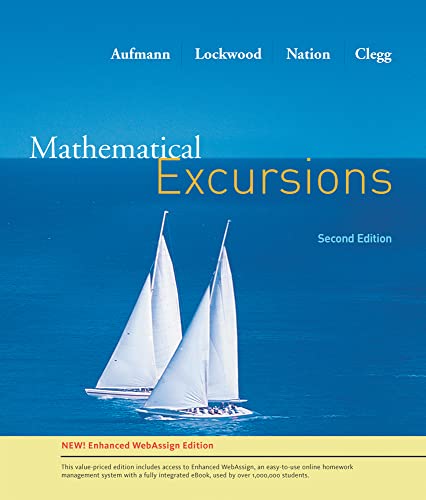 Beispielbild fr Mathematical Excursion, Enhanced Edition (Available 2010 Titles Enhanced Web Assign) zum Verkauf von SecondSale