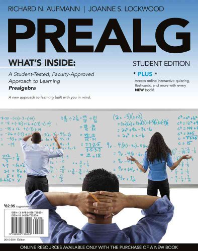 9780538735551: PREALG (with Review Cards and Mathematics CourseMate with eBook Printed Access Card) (Available Titles Coursemate)