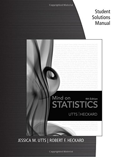 9780538736046: Student Solutions Manual for Utts/Heckard's Mind on Statistics, 4th