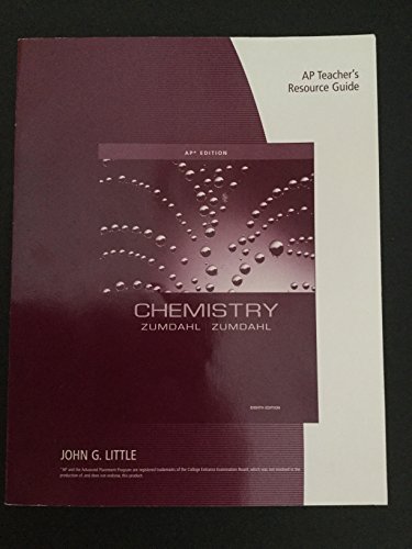 9780538737852: AP* Teacher's Resource Guide for Zumdahl's Chemistry, 8th edition