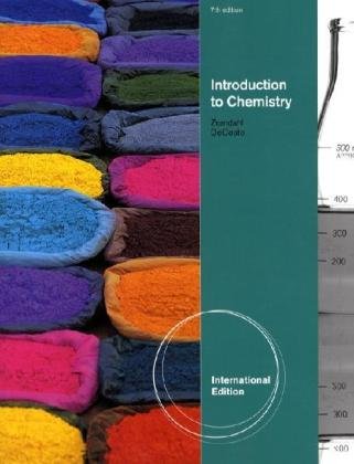 Introduction to Chemistry, International Edition (9780538737975) by ZUMDAHL/DECOSTE