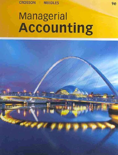 Beispielbild fr Managerial Accounting zum Verkauf von Better World Books