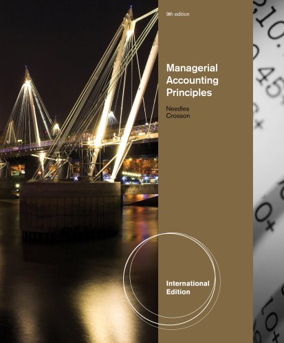 Beispielbild fr Managerial Accounting Principles, International Edition zum Verkauf von WorldofBooks