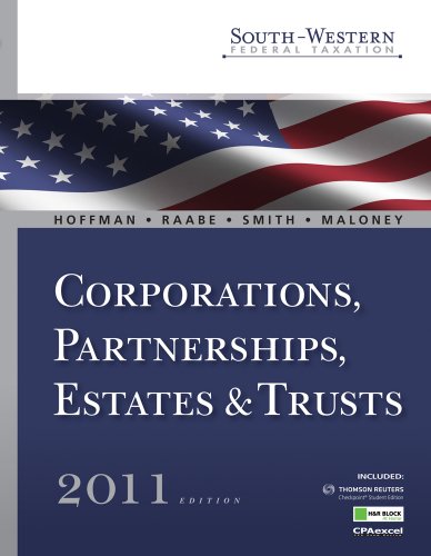 Imagen de archivo de South-Western Federal Taxation 2011: Corporations, Partnerships, Estates and Trusts (with H&R Block @ Home Tax Preparation Software CD-ROM, RIA . Printed Access Card) (Available Titles Aplia) a la venta por Campus Bookstore