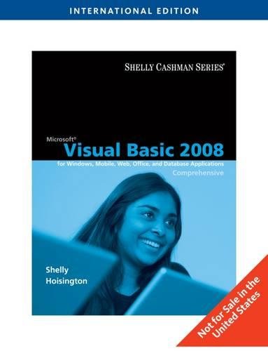 Immagine dell'editore per MICROSOFT VISUAL BASIC 2008 COMPLETE CONCEPTS AND TECHNIQUES (PB 2008) venduto da Romtrade Corp.