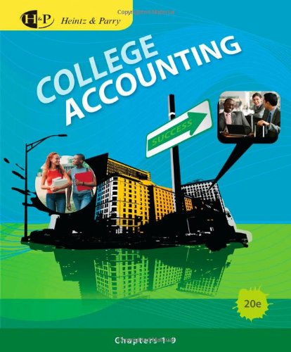 Imagen de archivo de College Accounting a la venta por Better World Books: West