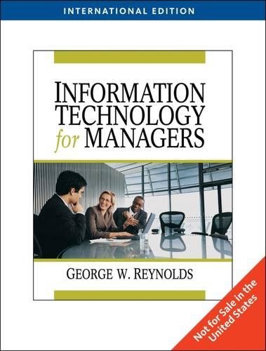 Stock image for Information Technology for Managers (International Edition) for sale by ThriftBooks-Atlanta