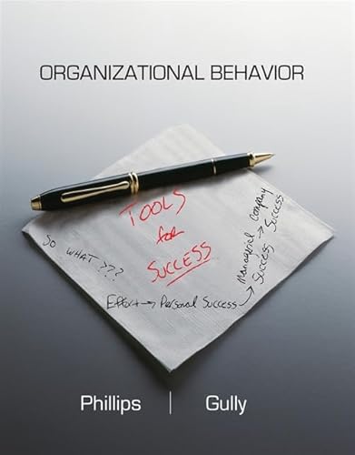 Imagen de archivo de Organizational Behavior: Tools for Success a la venta por ThriftBooks-Atlanta