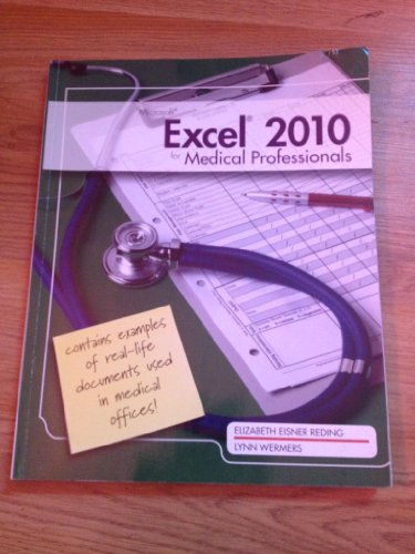 Beispielbild fr Microsoft? Excel? 2010 for Medical Professionals zum Verkauf von Better World Books