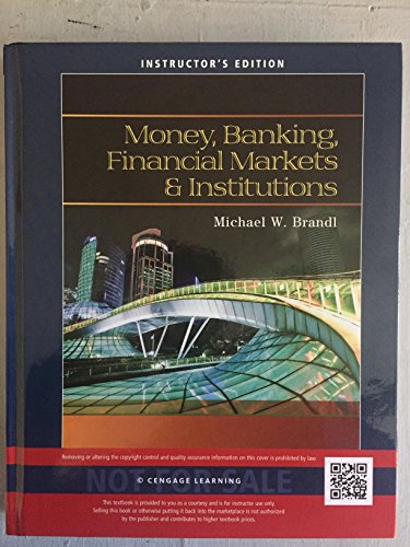 Beispielbild fr Money, Banking, Financial Markets and Institutions zum Verkauf von BooksRun