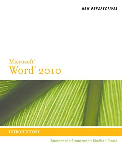 9780538748940: New Perspectives on Microsoft Word 2010: Introductory