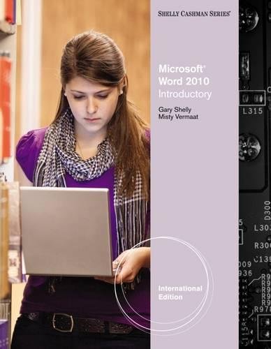 Stock image for Microsoft (R) Word 2010 : Introductory, International Edition for sale by Buchpark