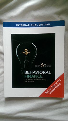 9780538752862: Behavioral Finance: Psychology, Decision-Making, and Markets