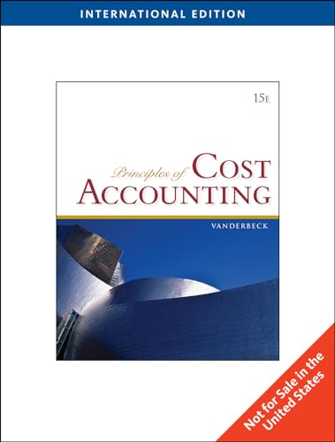 Beispielbild fr Principles of Cost Accounting zum Verkauf von Mispah books