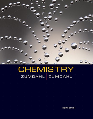 Bundle: Chemistry, 8th + Student Solutions Manual + Study Guide (9780538764315) by Zumdahl, Steven S.; Zumdahl, Susan A.