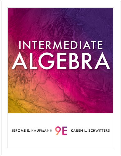 Beispielbild fr Student Solutions Manual for Kaufmann/Schwitters   Intermediate Algebra, 9th zum Verkauf von Booksavers of MD