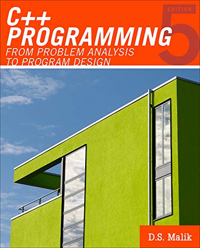 Imagen de archivo de C++ Programming: From Problem Analysis to Program Design (Introduction to Programming) a la venta por Goodwill Books