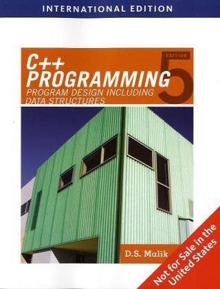 Imagen de archivo de C++ Programming: Program Design Including Data Structures a la venta por WorldofBooks