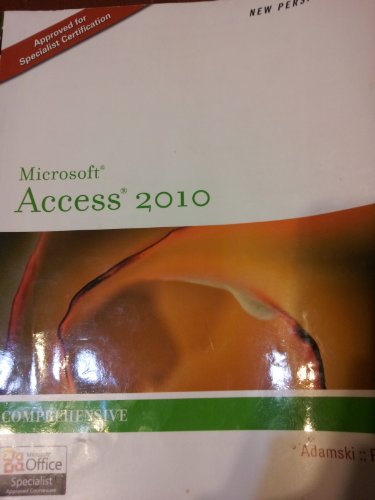 Imagen de archivo de Microsoft Access 2010 : Comprehensive a la venta por Better World Books