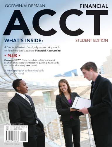 9780538798969: Financial ACCT: 2010 Student Edition (with CengageNOW, eResources Premium Web Site Printed Access Card and Prep Cards)