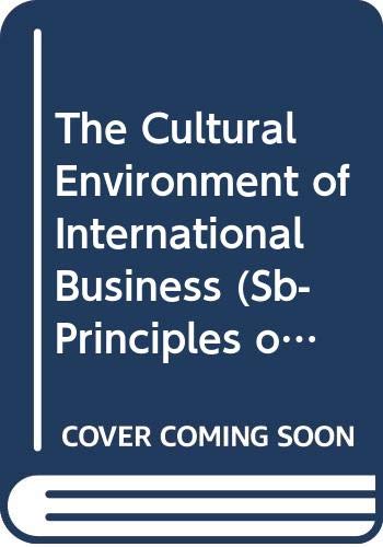 Stock image for The Cultural Environment of International Business (Sb-Principles of Marketing) for sale by SecondSale