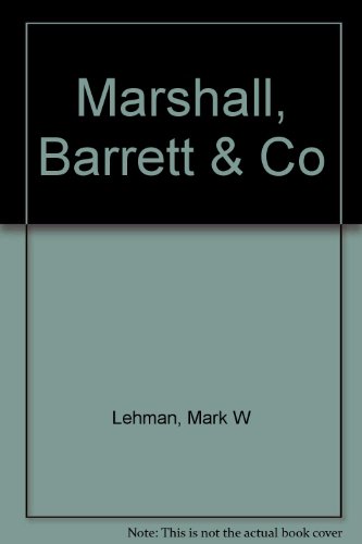 Marshall, Barrett & Co.: A Word Processing Simulation (9780538801249) by Lehman, Mark W.