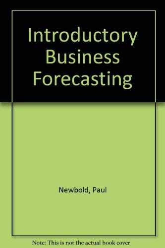 Stock image for Introductory Business Forecasting for sale by Discover Books