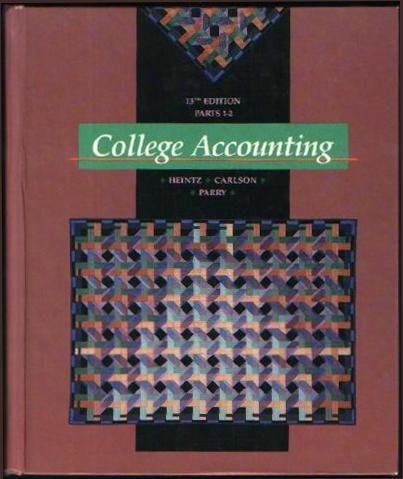 College Accounting (9780538804059) by Heintz, James A.