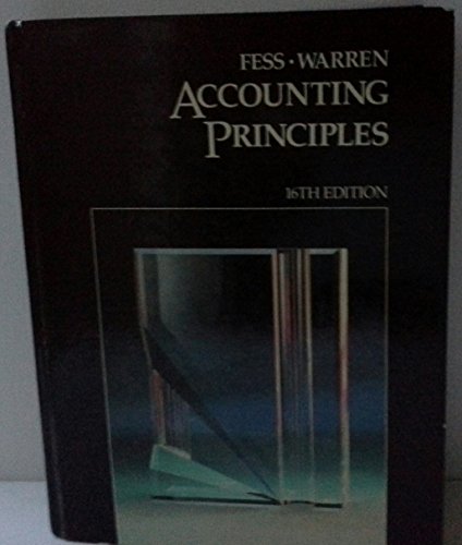 Beispielbild fr Accounting principles zum Verkauf von Wonder Book