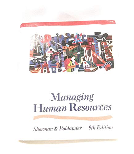 Imagen de archivo de Managing Human Resources a la venta por Better World Books