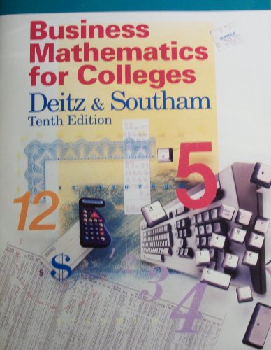 9780538811873: Business Mathematics for Colleges: 10th