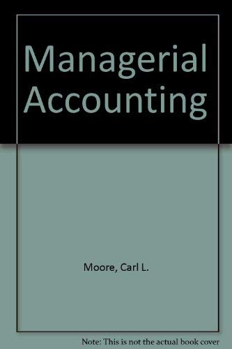 Stock image for Managerial Accounting for sale by BookHolders