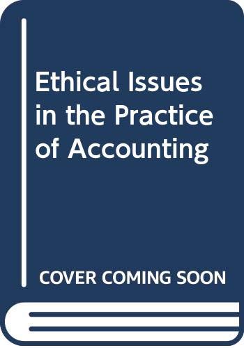 Imagen de archivo de Ethical Issues in the Practice of Accounting a la venta por HPB-Red