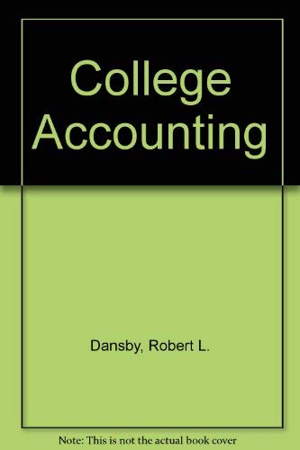 Stock image for College Accounting/Chapters 1-27 for sale by Red's Corner LLC