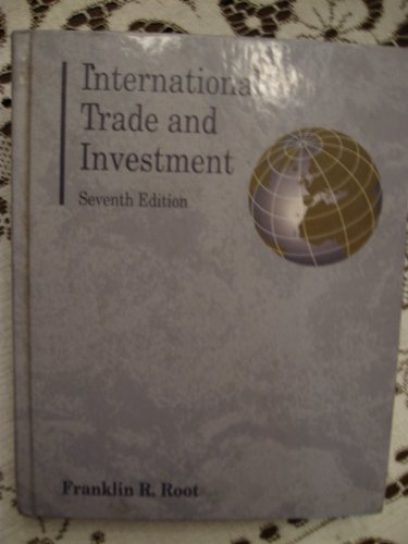 Imagen de archivo de International Trade and Investment a la venta por More Than Words