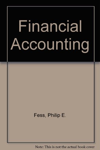 Stock image for Financial Accounting for sale by Jadewalky Book Company
