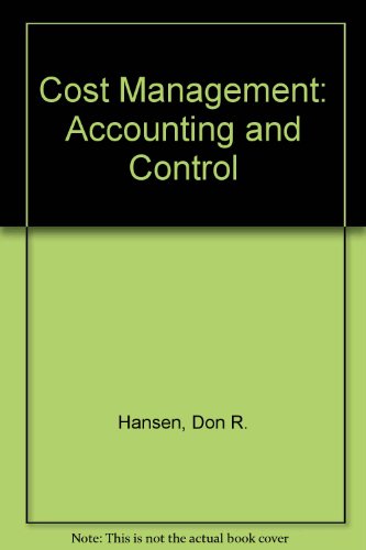 9780538832274: Cost Management: Accounting and Control