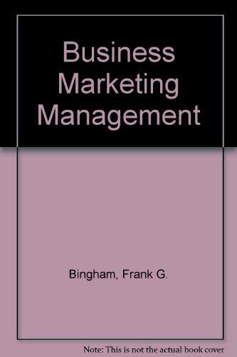 9780538836784: Business Marketing Management