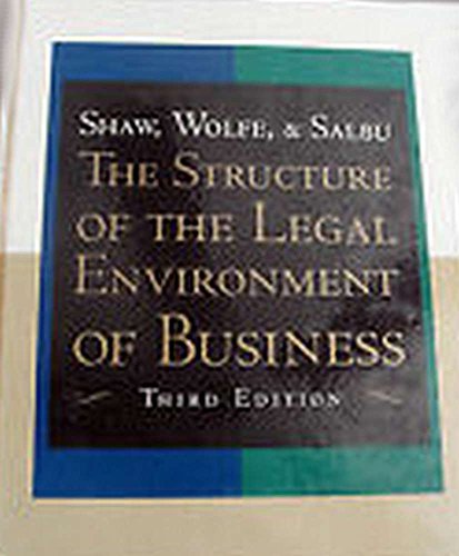 Imagen de archivo de The Structure of the Legal Environmnt a la venta por ThriftBooks-Atlanta