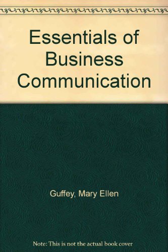 Imagen de archivo de Essentials of Business Communication a la venta por ThriftBooks-Dallas