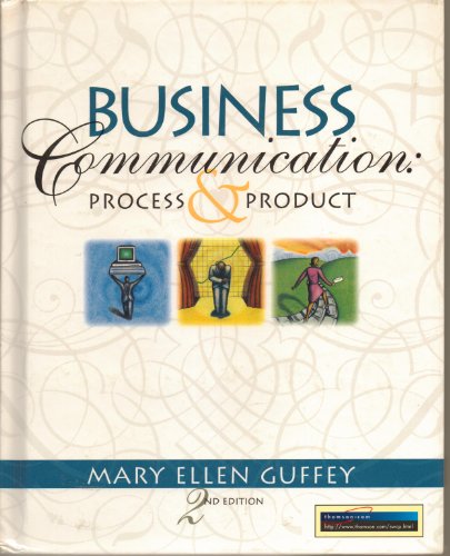 Imagen de archivo de Business Communication: Process and Product a la venta por HPB-Red