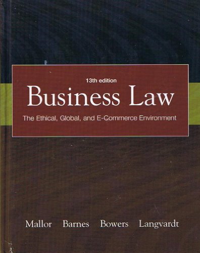 Imagen de archivo de Law for Business a la venta por More Than Words