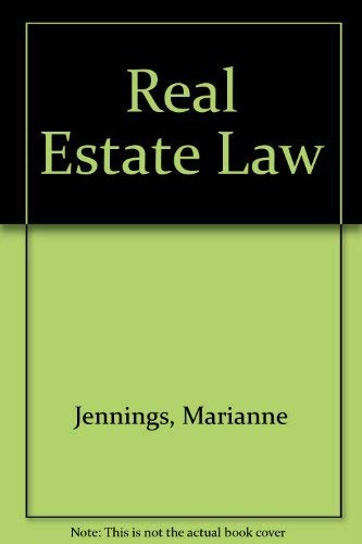 Beispielbild fr Real Estate Law zum Verkauf von Books Puddle