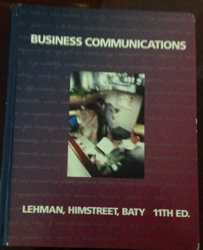 Imagen de archivo de Business Communications a la venta por Better World Books