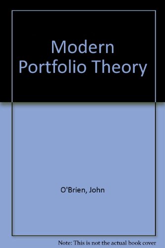 Imagen de archivo de Investments: A Visual Approach- Modern Portfolio Theory and CAPM Tutor a la venta por James Lasseter, Jr