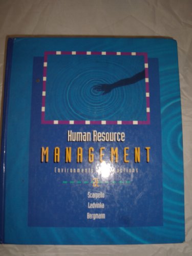 Imagen de archivo de Human Resource Management: Environments and Functions a la venta por PetesCheapBooks