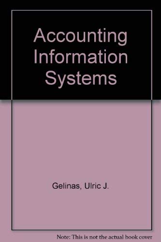 Beispielbild fr Accounting Information Systems zum Verkauf von Anderson Book