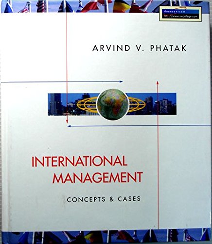 Beispielbild fr International Management: Concepts & Cases zum Verkauf von Ammareal